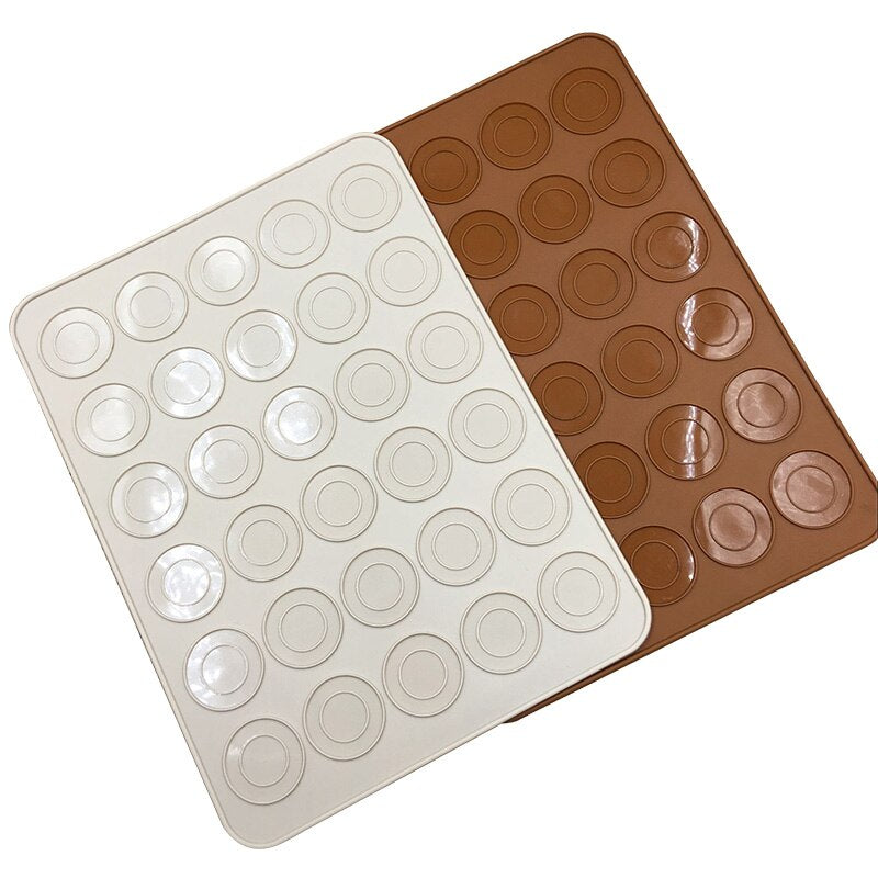 Silicone Macaron Baking Mat with 30 Guides by HitMyNeed