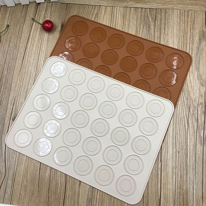 Silicone Macaron Baking Mat with 30 Guides by HitMyNeed