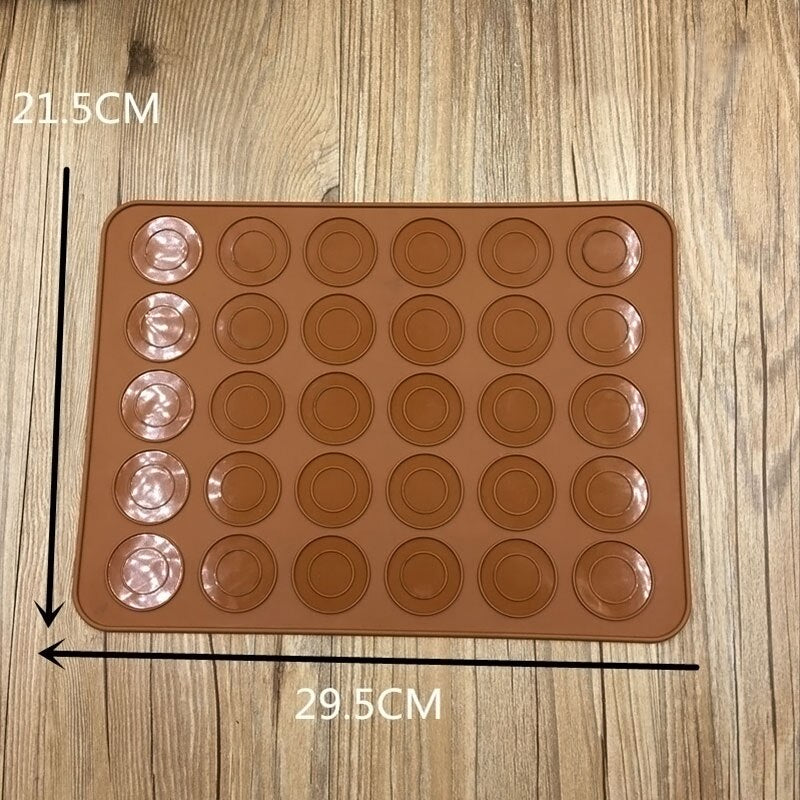 Silicone Macaron Baking Mat with 30 Guides by HitMyNeed