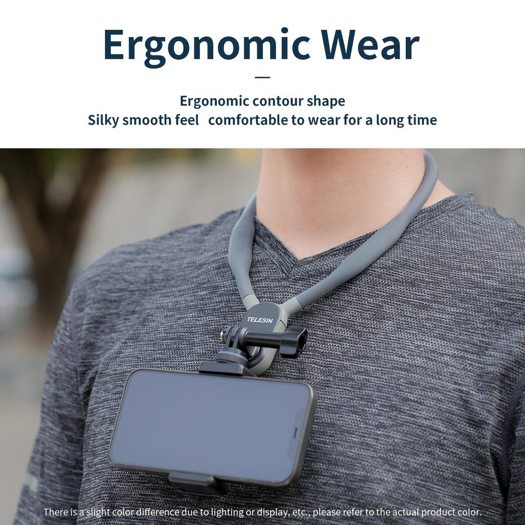 Silicone Magnetic Neck Mount for GoPro & Smartphones by HitMyNeed