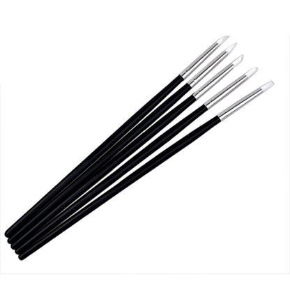 Silicone Makeup Brush Set of 5 for Precise Application by HitMyNeed