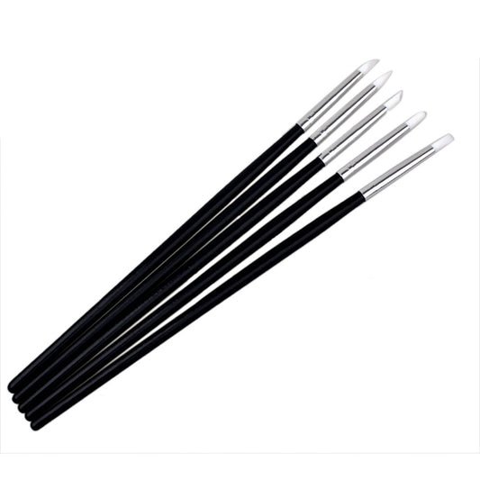 Silicone Makeup Brush Set of 5 for Precise Application by HitMyNeed