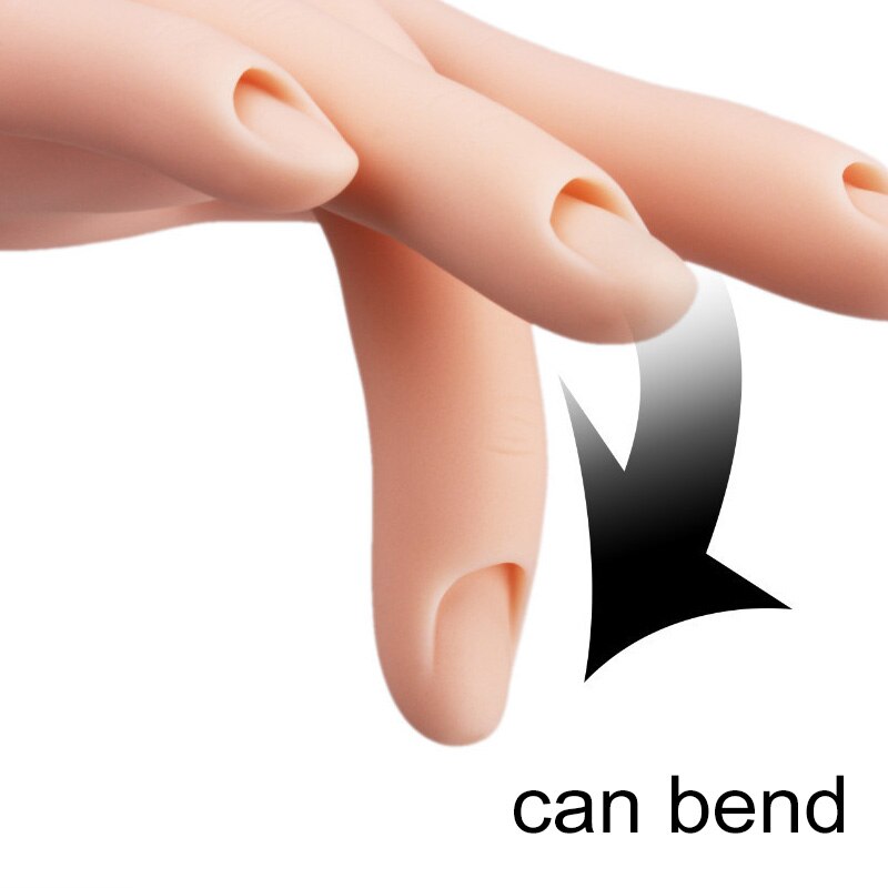 Silicone Mannequin Practice Hand for Nail Training by HitMyNeed