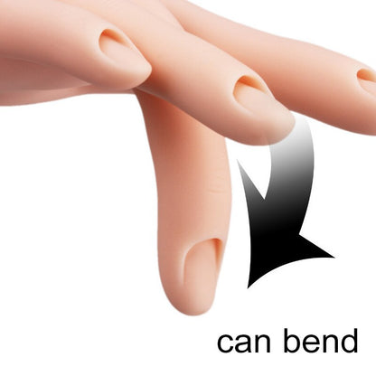 Silicone Mannequin Practice Hand for Nail Training by HitMyNeed