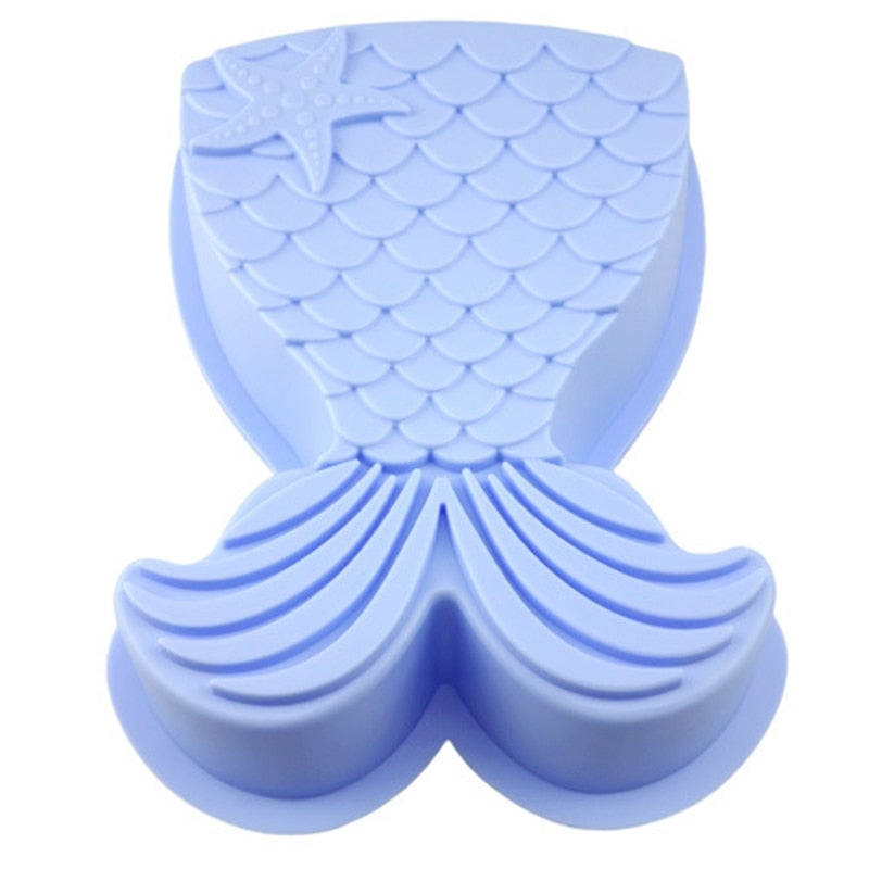 Silicone Mermaid Tail Cake Decorating Mold by HitMyNeed