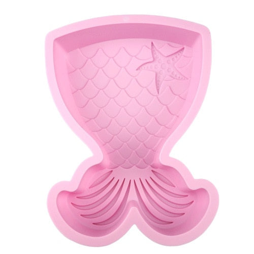 Silicone Mermaid Tail Cake Decorating Mold by HitMyNeed