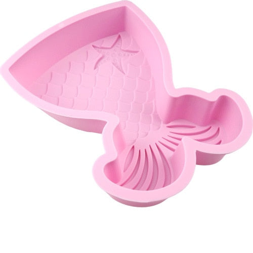 Silicone Mermaid Tail Cake Decorating Mold by HitMyNeed