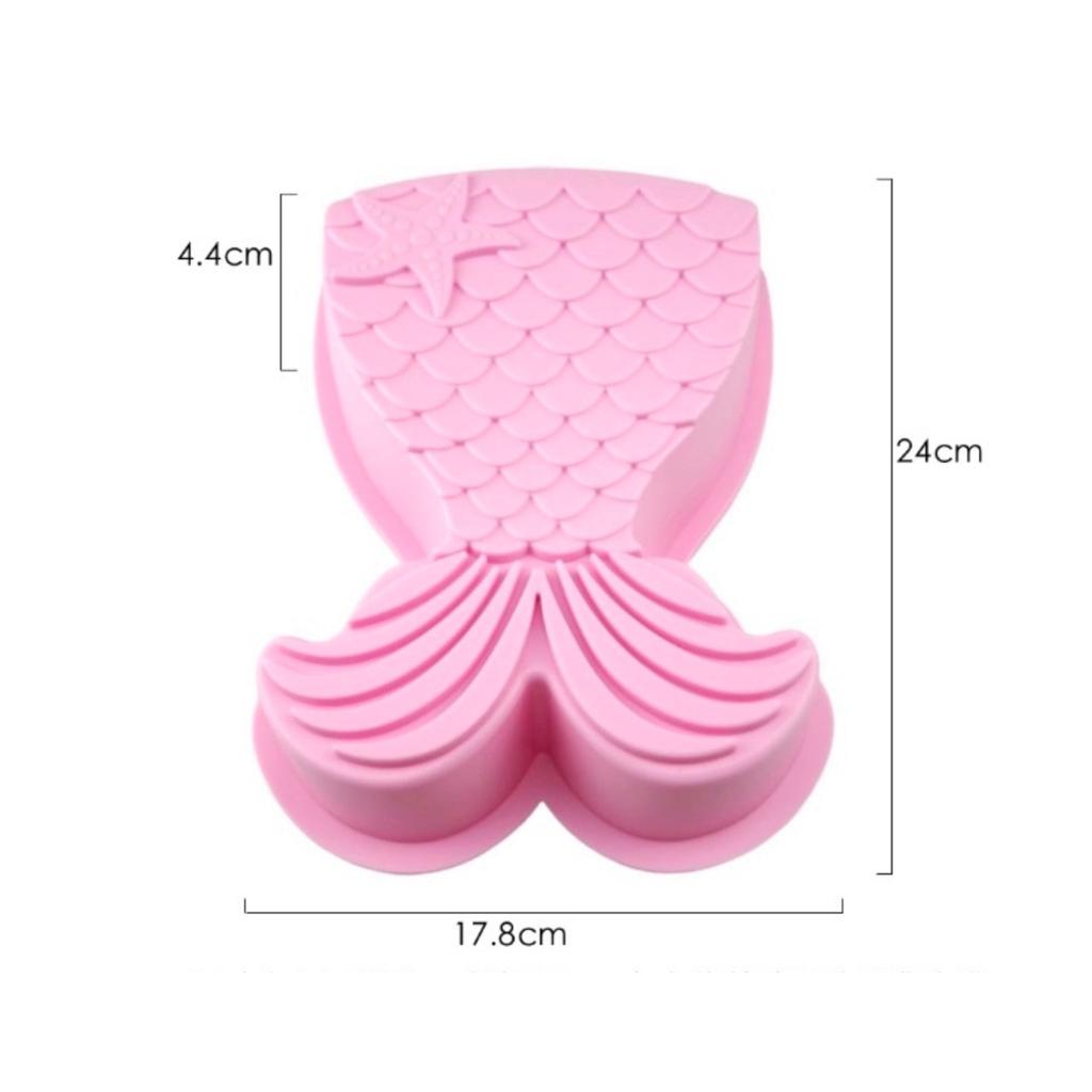 Silicone Mermaid Tail Cake Decorating Mold by HitMyNeed