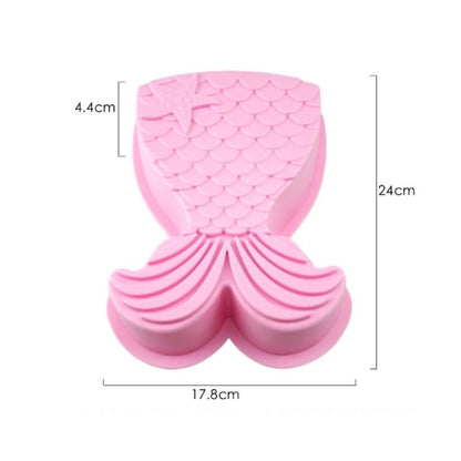 Silicone Mermaid Tail Cake Decorating Mold by HitMyNeed