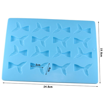 Silicone Mermaid Tail Chocolate Mold, 16-Cavity by HitMyNeed
