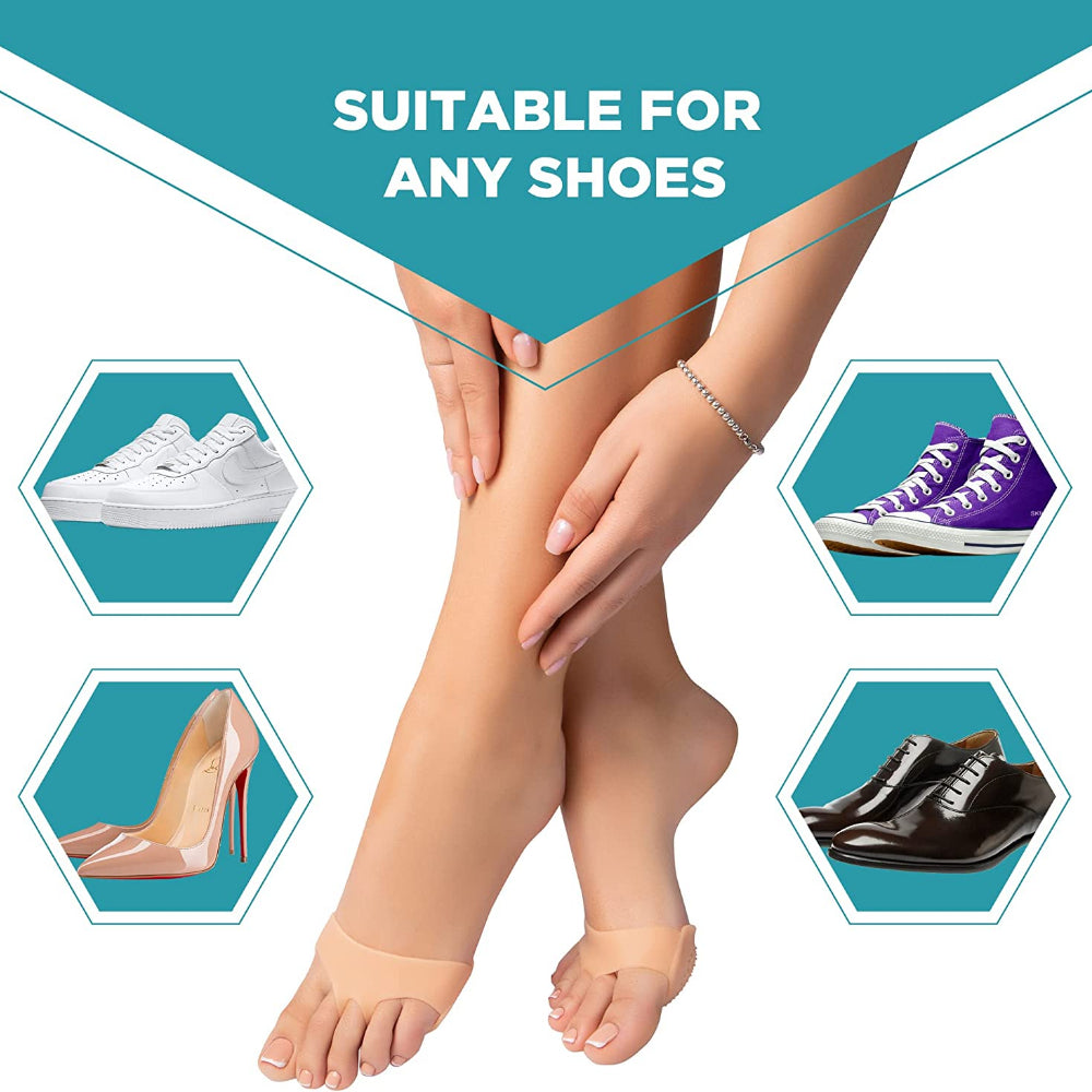 Silicone Metatarsal Pads with Toe Separator (Pair) by HitMyNeed