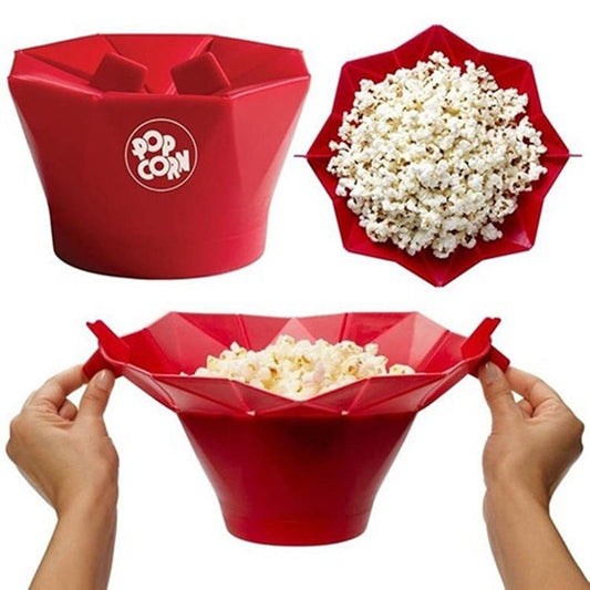 Silicone Microwave Popcorn Popper Bowl, 10-Cup Capacity by HitMyNeed