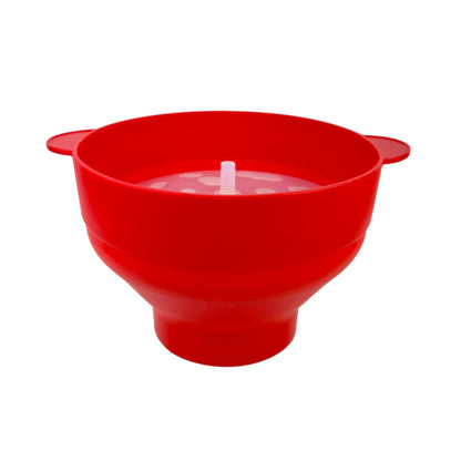 Silicone Microwave Popcorn Popper Bowl with Lid by HitMyNeed
