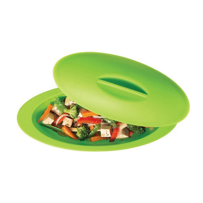 Silicone Microwave Steamer Bowl with Lid by HitMyNeed