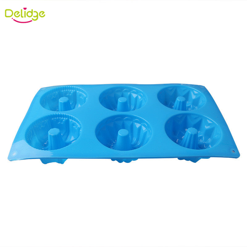 Silicone Mini Bundt Cake Pan with 6 Cavities by HitMyNeed