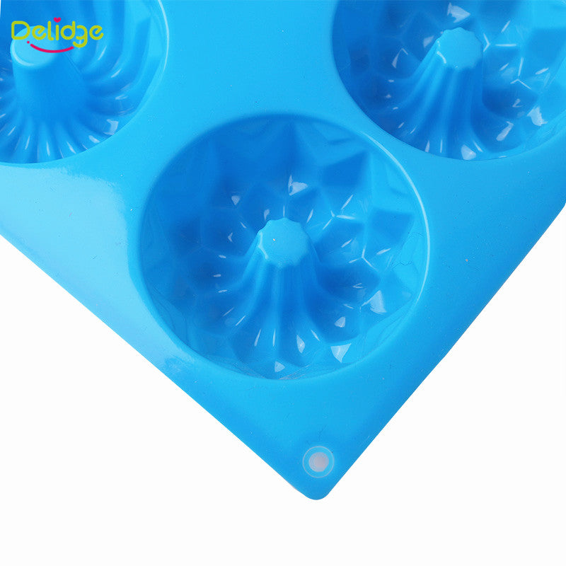 Silicone Mini Bundt Cake Pan with 6 Cavities by HitMyNeed