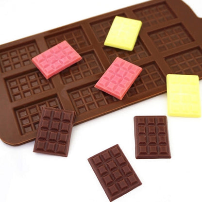 Silicone Mini Chocolate Bar Mold, 12-Cavity Reusable by HitMyNeed