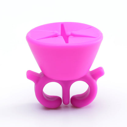 Silicone Nail Polish Holder Ring for Easy Application 1 by HitMyNeed