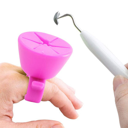 Silicone Nail Polish Holder Ring for Easy Application by HitMyNeed