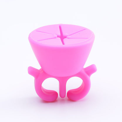 Silicone Nail Polish Holder Ring for Easy Application 6 by HitMyNeed