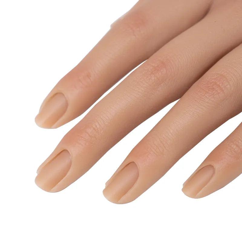 Silicone Nail Training Hand with Stand for Practice by HitMyNeed