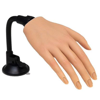 Silicone Nail Training Hand with Stand for Practice by HitMyNeed
