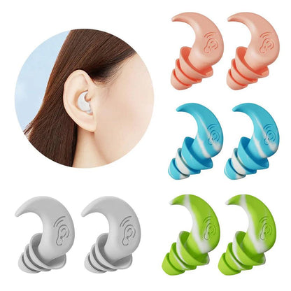 Silicone Noise-Reducing Waterproof Swimming Earplugs by HitMyNeed