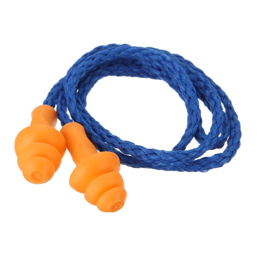 Silicone Noise Reduction Ear Plugs (10 Pairs) by HitMyNeed