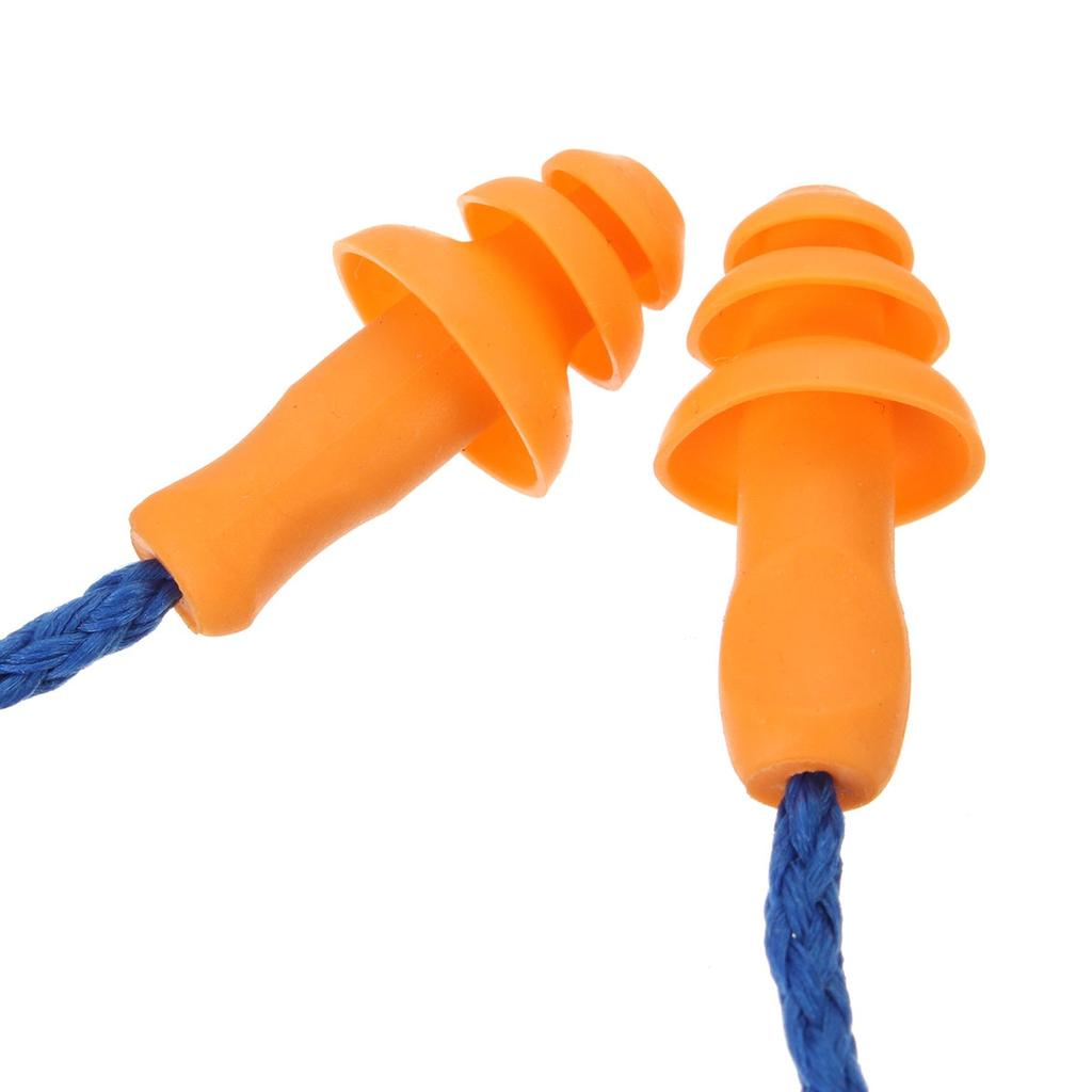 Silicone Noise Reduction Ear Plugs (10 Pairs) by HitMyNeed