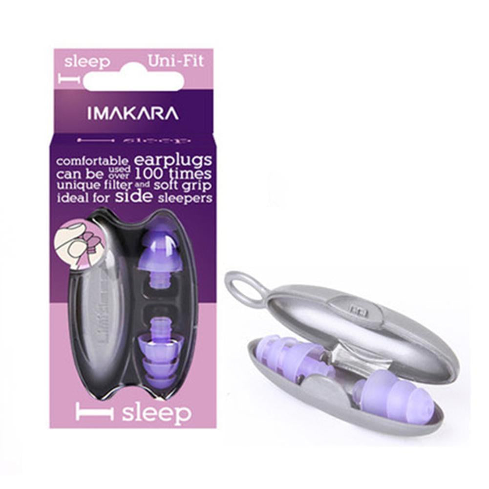Silicone Noise Reduction Earplugs for Sleep & Travel by HitMyNeed