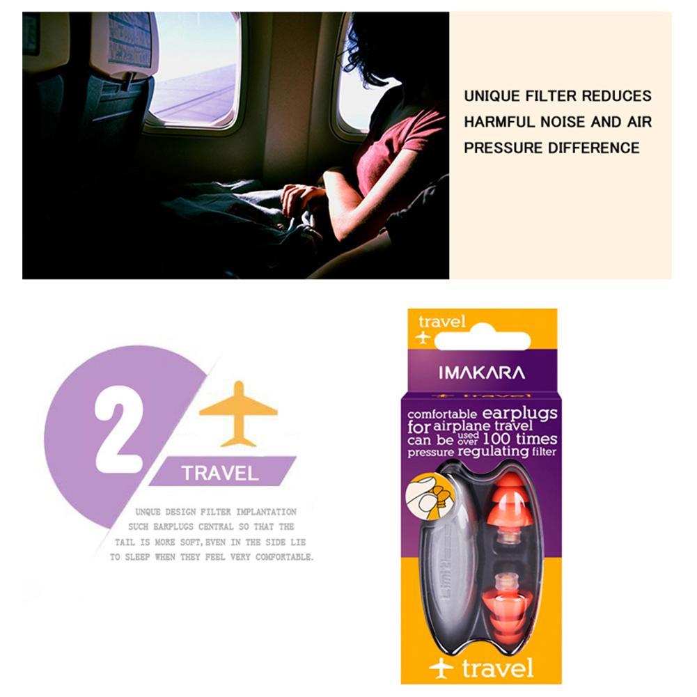 Silicone Noise Reduction Earplugs for Sleep & Travel by HitMyNeed