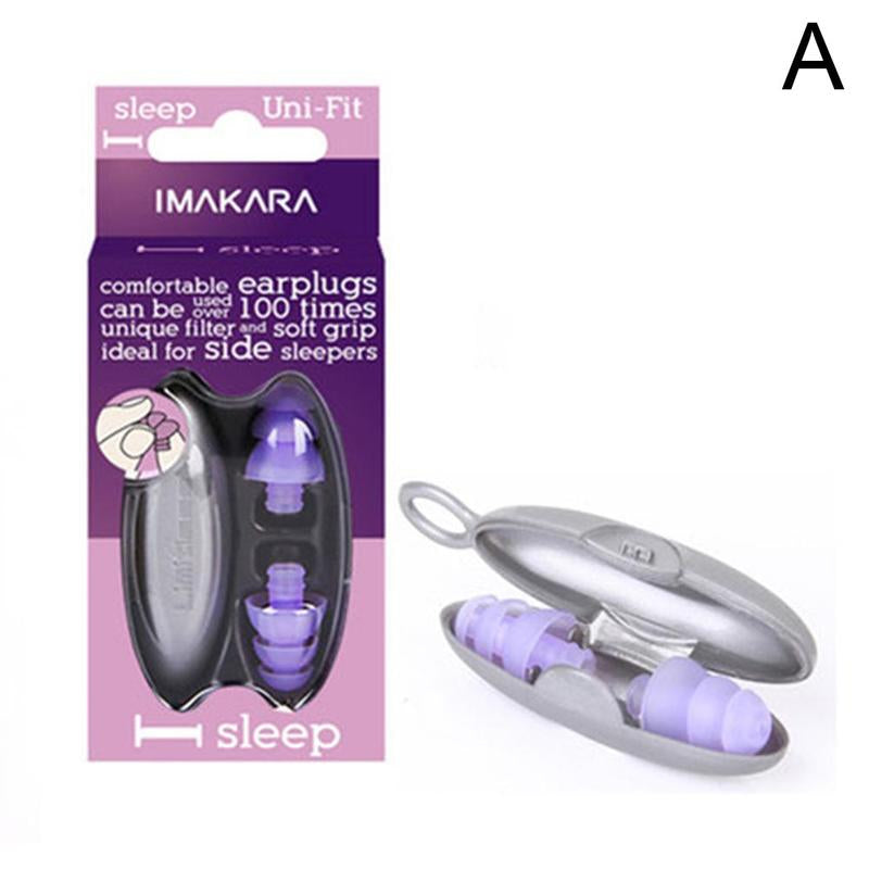 Silicone Noise Reduction Earplugs for Sleep & Travel sleeping by HitMyNeed