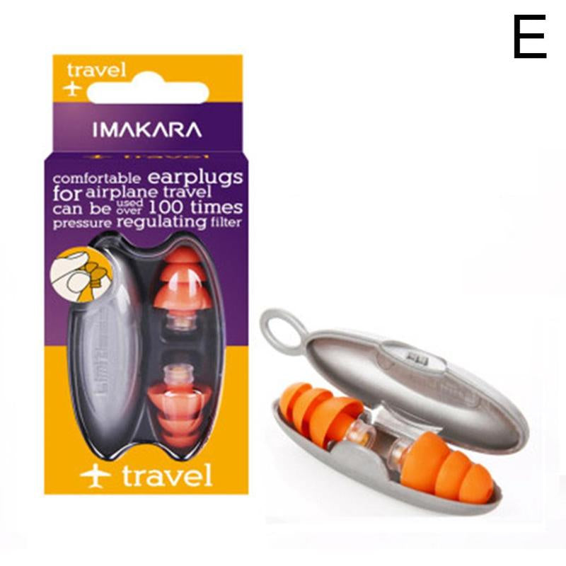Silicone Noise Reduction Earplugs for Sleep & Travel travel by HitMyNeed