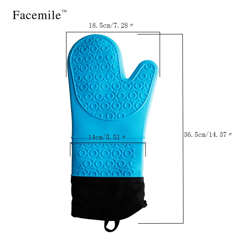 Silicone Oven Mitten Heat-Resistant Kitchen Glove by HitMyNeed