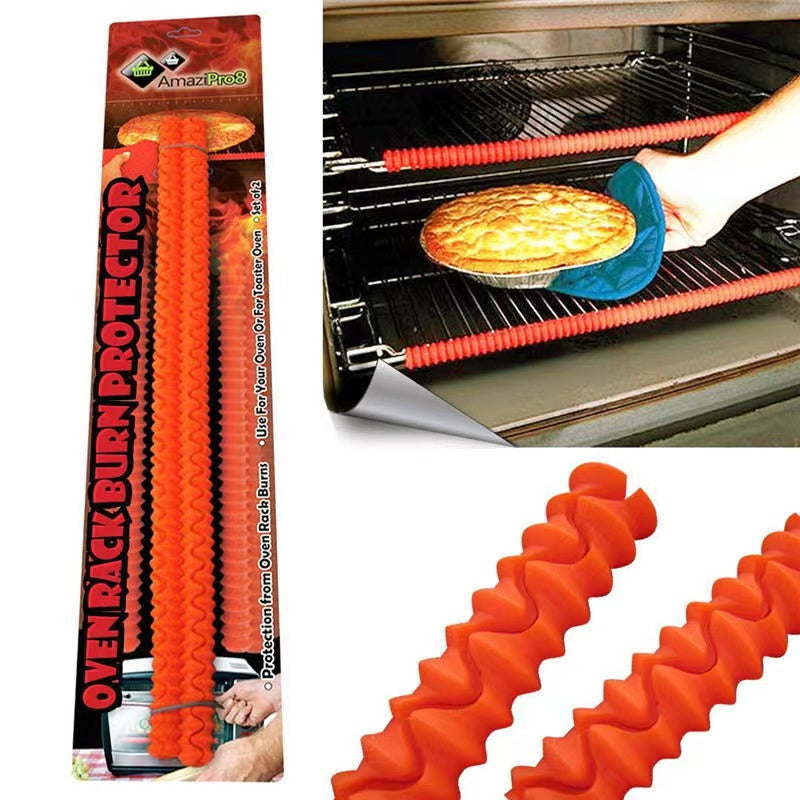 Silicone Oven Rack Guards, 2 Pack Heat-Resistant by HitMyNeed