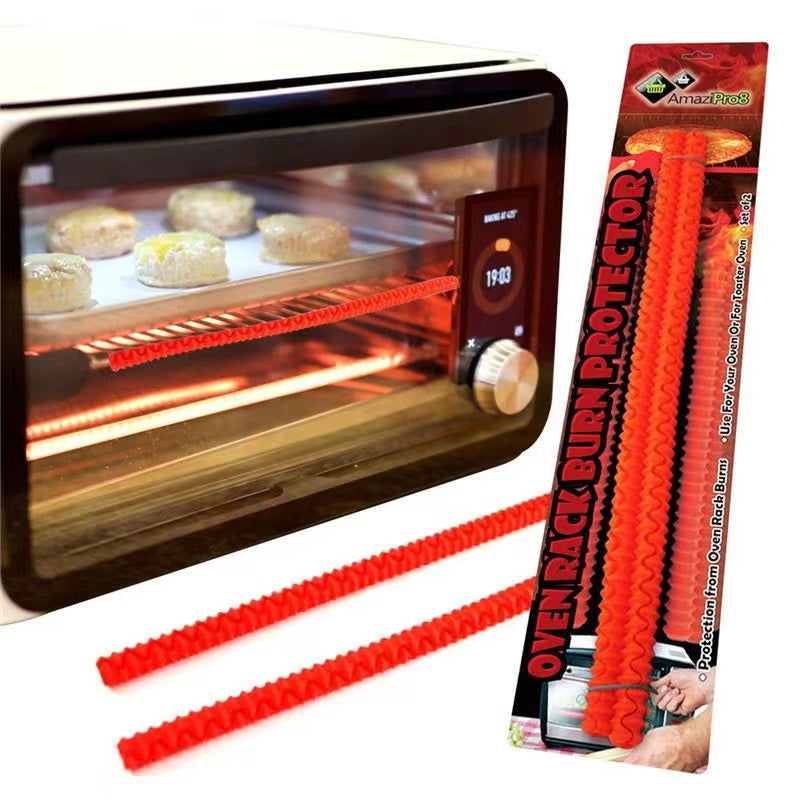 Silicone Oven Rack Guards, 2 Pack Heat-Resistant by HitMyNeed