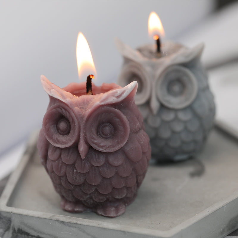 Silicone Owl Candle Mold for 3D Decorative Candles by HitMyNeed