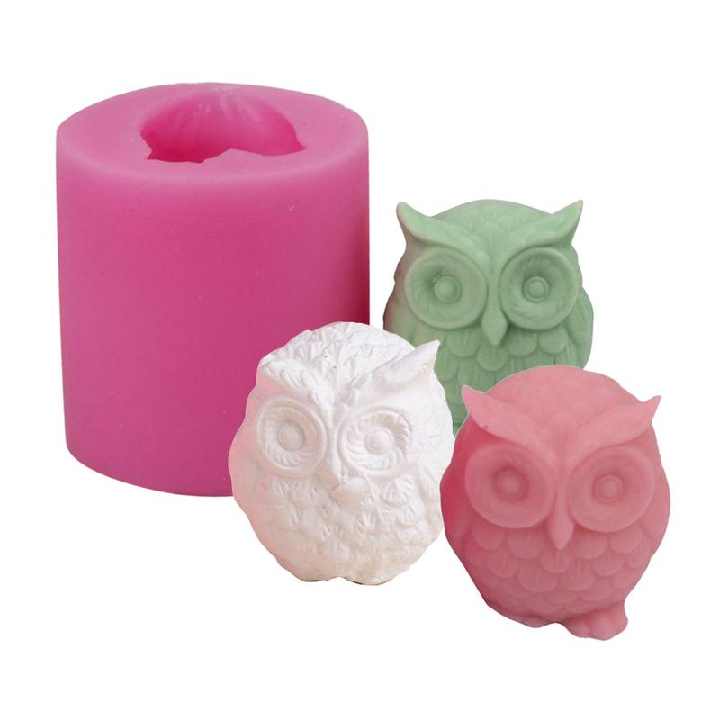 Silicone Owl Candle Mold for 3D Decorative Candles by HitMyNeed