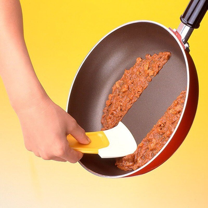 Silicone Pan Scraper Kitchen Spatula 16cm by HitMyNeed