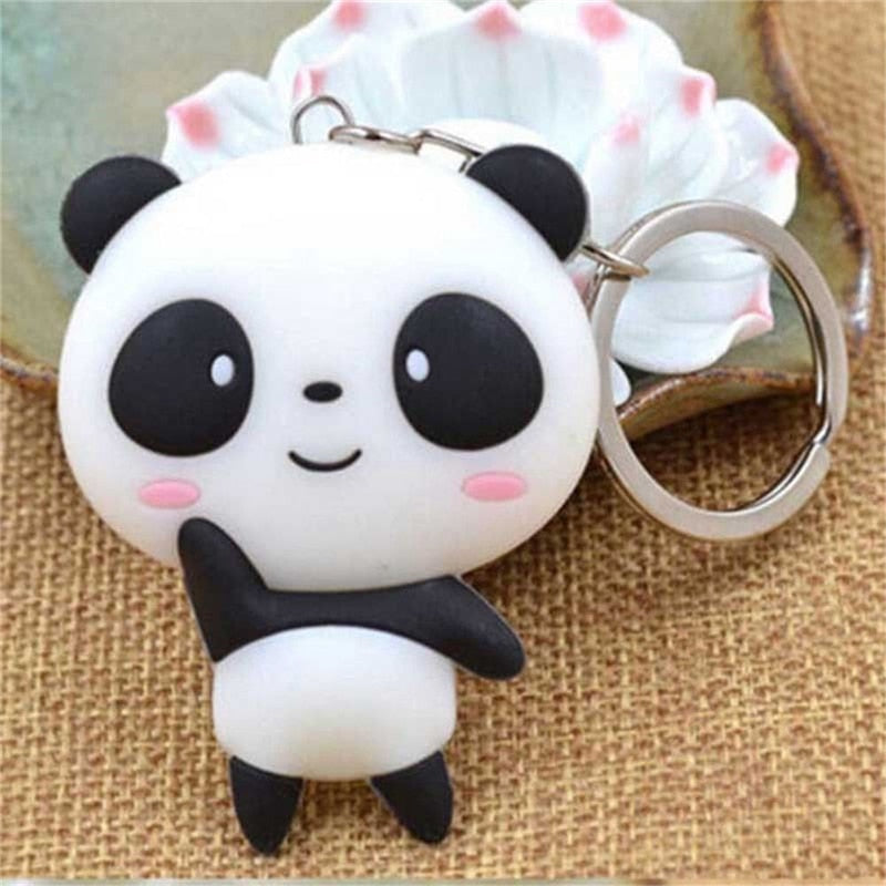 Silicone Panda Keyring Keychain by HitMyNeed