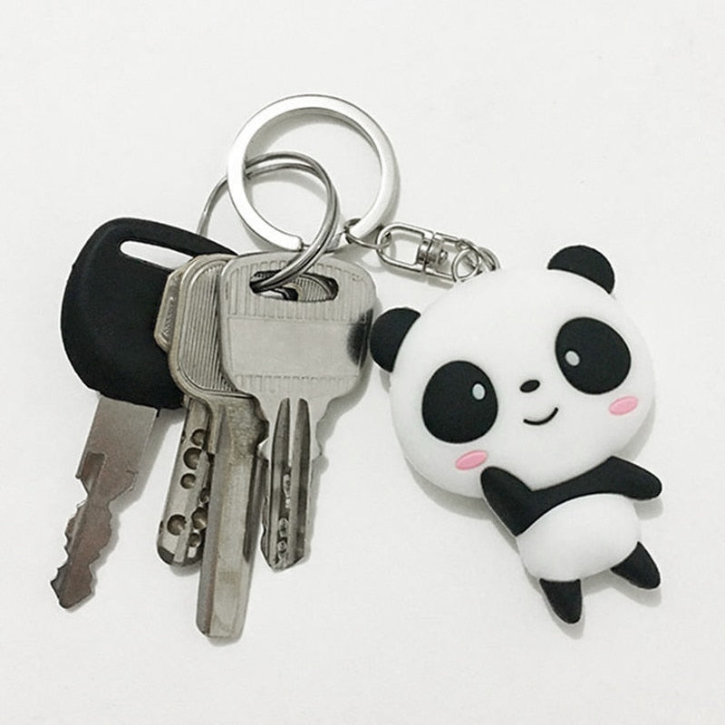 Silicone Panda Keyring Keychain by HitMyNeed