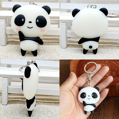 Silicone Panda Keyring Keychain by HitMyNeed