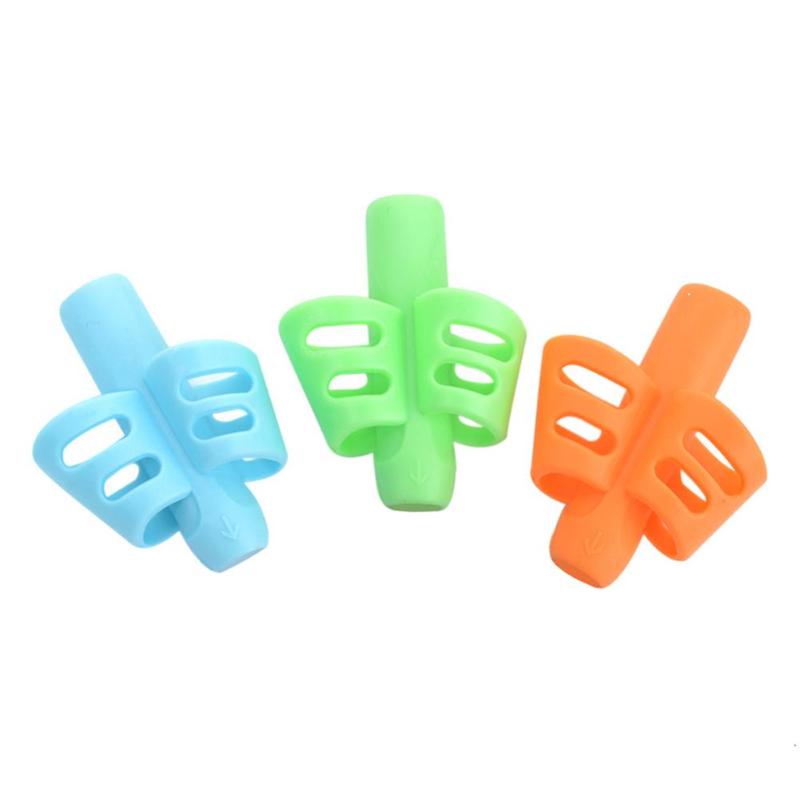 Silicone Pencil Grips Writing Aid for Kids (3 Pack) by HitMyNeed