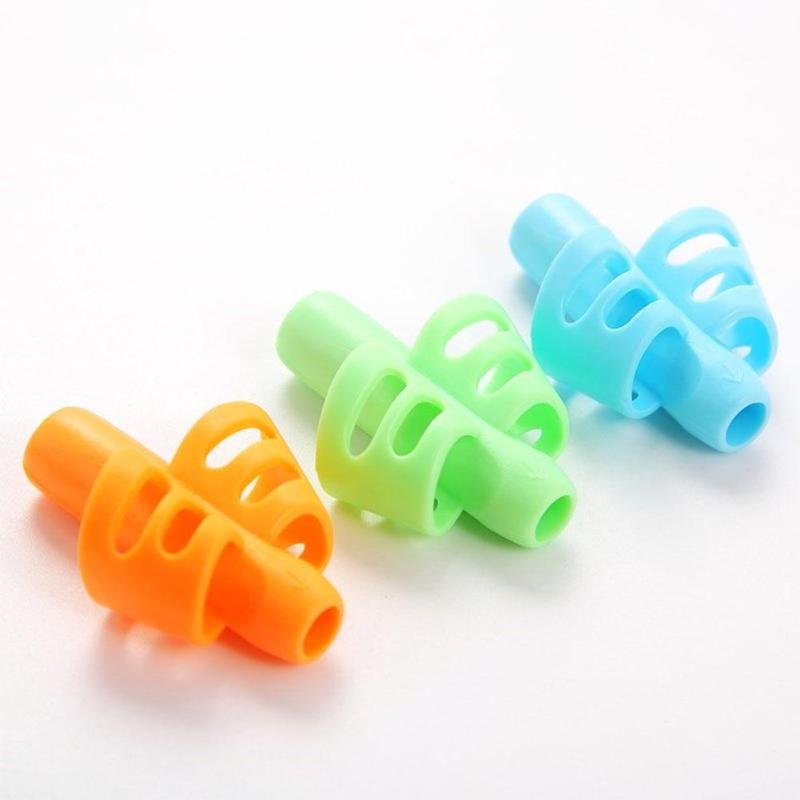 Silicone Pencil Grips Writing Aid for Kids (3 Pack) by HitMyNeed