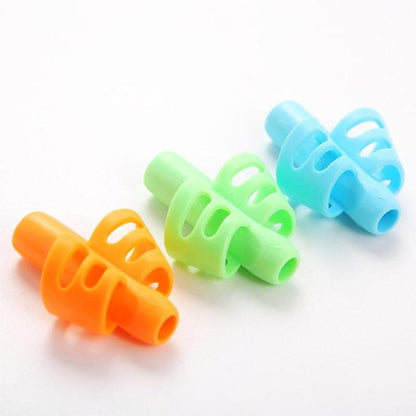 Silicone Pencil Grips Writing Aid for Kids (3 Pack) by HitMyNeed