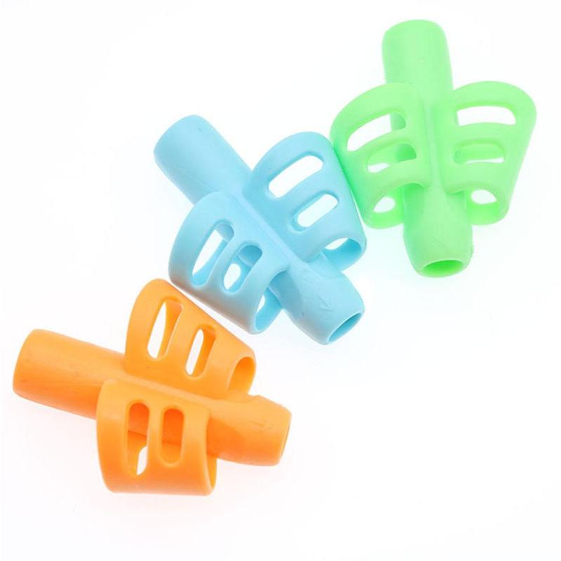 Silicone Pencil Grips Writing Aid for Kids (3 Pack) by HitMyNeed