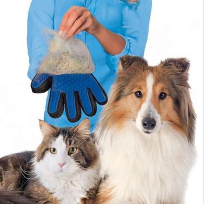Silicone Pet Grooming Glove for Shedding & Massage by HitMyNeed