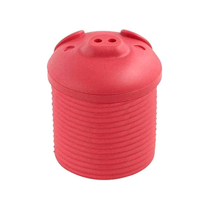 Silicone Pig Bacon Grease Container with Filter by HitMyNeed