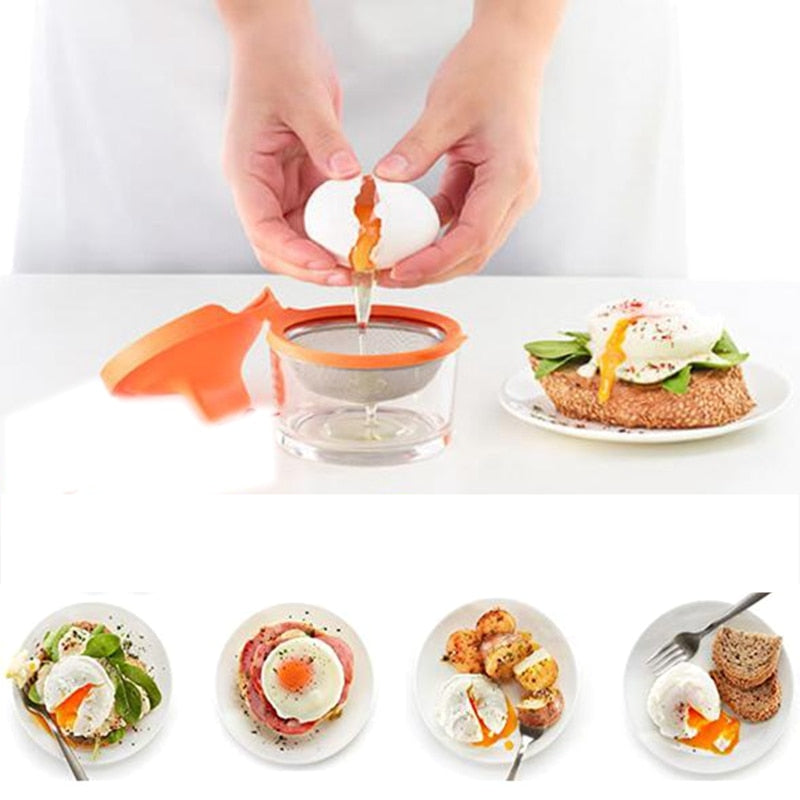 Silicone Poached Egg Cooker Set (2 Pack) by HitMyNeed