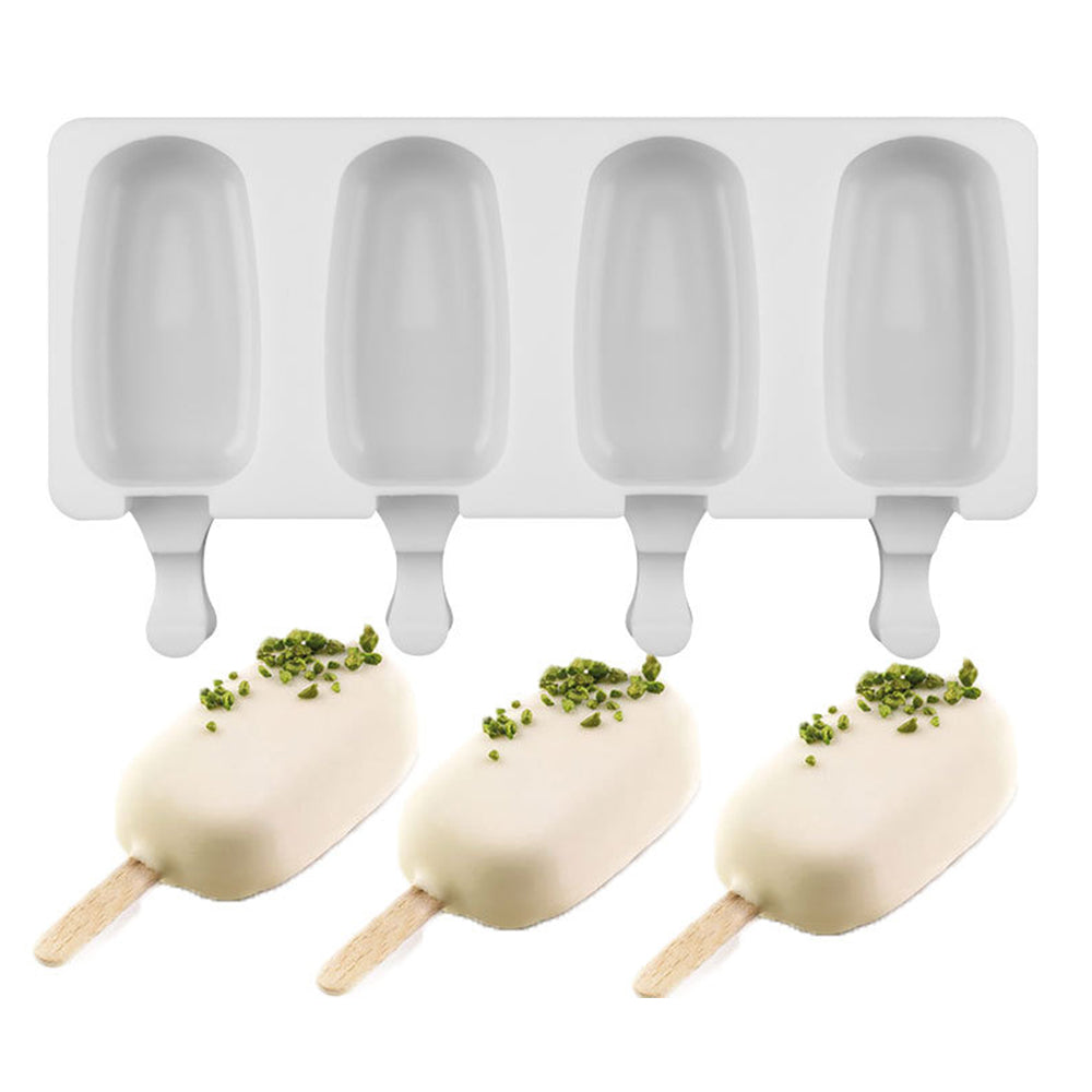 Silicone Popsicle Mold Ice Maker - 4 Cavity by HitMyNeed